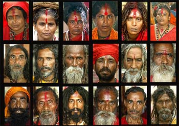 The many faces of sadhus and sadhvis