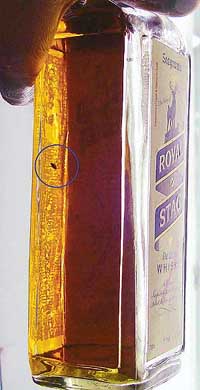 A fly was found in a bottle of Royal Stag whisky bought by a Sector 8 resident, Capt G. S. Ghuman, from the Sector 21 CSD canteen.