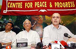 President of National Conference Omar Abdullah speaks at a seminar