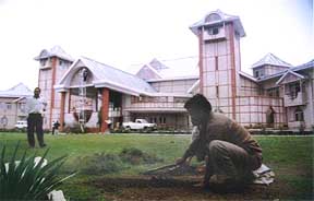 Preparation are in full flow at Hotel Peter Hoff in Shimla where the Congress manthan shivir is scheduled to be held from July 7