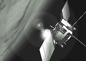 An artists impression of Mars Express