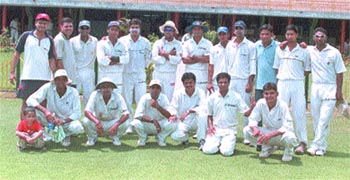The Air Sahara team, who annexed the Zakir Husain Memorial Cricket Tournament