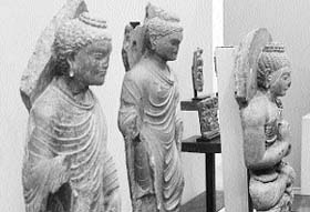Gandhara sculptures at Government Museum & Art Gallery, Chandigarh