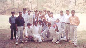 The Delhi Sharda Club cricket team, which won the Adventure Cup at Nainital