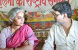 Narmada Bachao Andolan leader and convener of the National Alliance of People Movement Medha Patkar at the national executive meeting in Bhopal