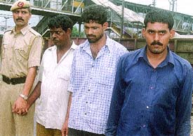 The three persons from whom accessories of Mirage 2000 were seized at the Nizamuddin Railway Station