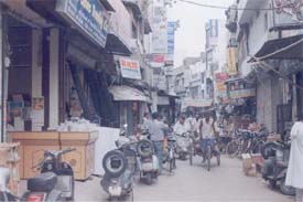 Passing through Pindi Street is a nightmare for two-wheeler drivers and pedestrians