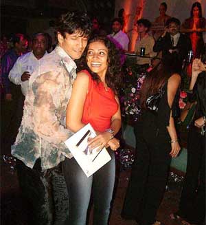 Milind Soman and Namrata Barua dance at the music release