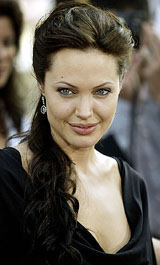 Actress Angelina Jolie at the world premiere of the film, "Lara Croft Tomb Raider: The Cradle of Life"