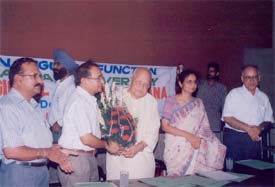 Lala Lajpat Rai, MP, Rajya Sabha, at the inaugural function of the Panjab University Regional Centre