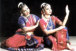 Bharatnatyam dancers Sumana Majumder and Sumita Majumder