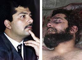 A combination picture shows Qusay Hussein