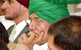 Haryana Chief Minister Om Prakash Chautala at an interactive meeting on investment opportunities in Haryana