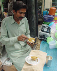 Not born with a silver spoon, he eats with one