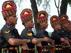 Soldiers pay homage to martyrs of the 1971 war with Pakistan