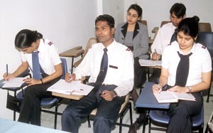 The students of aviation management at the Career Zone.