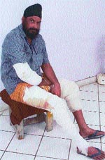 Pritpal Singh, who is allegedly being harassed by the local police and a builders lobby