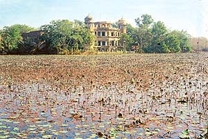 A view of the palace at Van Vihar