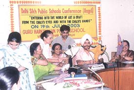 Participants at a workshop organised by Guru Harkrishan Public School, Vasant Vihar, to facilitate a better understanding of children