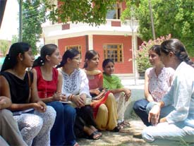 Freshers at Government College for Women are all smiles at the freedom given to them to dress according to their wishes
