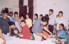 Medical examination of candidates for admissions in Dayanand Medical College in progress