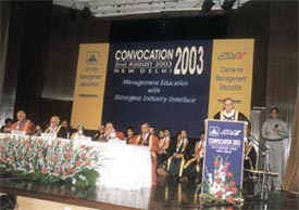 Lt-Governor Vijai Kapoor addressing the AIMA-CME convocation