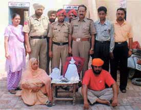 Jagtar Singh and Surinderpal Kaur who were booked under the NDPS Act