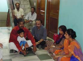 A pall of gloom at the house of Mohinder Kumar who was found murdered 