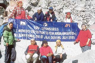 The team  at Base Camp