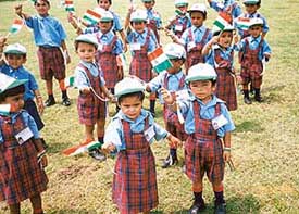 Independence Day celebrations at Blue Pearls School, Sector 26, Panchkula