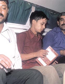 Bhaskar Bora being taken for a medical check-up