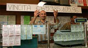 Lorenzo Ierano', owner of the bar where an unknown person bought the winning ticket
