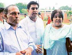 Mr Vikas Gupta, brother of martyr Major Yogesh Gupta, talks to mediapersons 