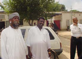 Mr Jeet Nath along with a relative waits outside the CIA wing, Ludhiana, for information on Bhalwinder Nath