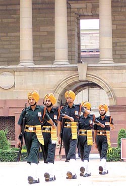 Change of guard at Rashtrapati Bhawan