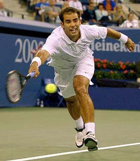File photo of Pete Sampras in action during the mens final