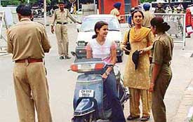 Visitors to the Panjab University campus face inconvenience as cops verify their antecedents before allowing them entry on the campus