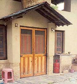 A mud house built by Didi Contractor