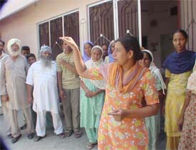 Amandeep Kaur daughter of Harchand Singh, narrates how an IAF rocket fell on the house