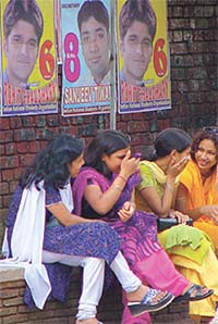 Student unions have plastered the walls of the campus with posters