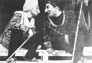 A scene from Bichchu, written by Moliere and directed by E. Alkazi