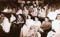 A section of the audience at the inauguration of Chandigarh on October 7, 1953