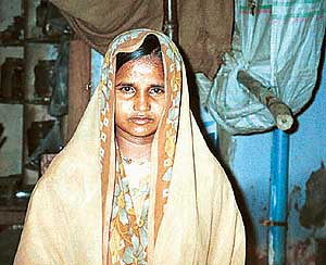 Tahira (13) who was bought for Rs 3000 from Bildang in Bihar and sold off to 40-year-old Hassan in Malab Nuh village