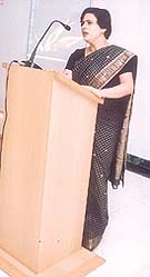 A speaker at the interactive session, Empowering Little People for Life