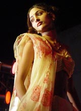 A scene from a fashion show held in Ambala 