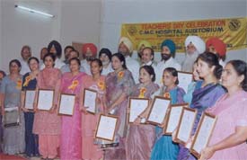 Christian Medical College honoured 24 schoolteachers on the occasion of Teachers Day 