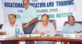 Dr Y.K. Anand, Mr R.C. Chauhan and Mr O.P. Bajpai on the panel of a technical session 