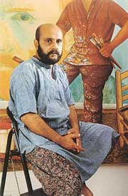 Veer Munshi in his studio