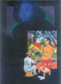 The painter himself figures in some of his works