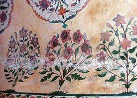 Dampness caused by seepage of water in the walls and ceiling of the sanctum sanctorum and parikrama of Mata Mansa Devi shrine